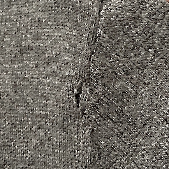 Apt. 9 Grey Black Sequin Lace Appliqué SZ S Cottagecore Romantic Casual Sweater - Picture 12 of 12